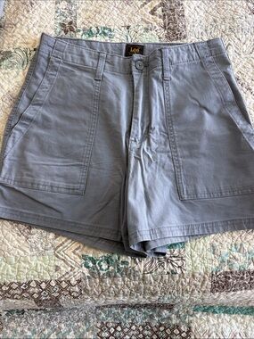 Lee Women’s Gray Flat Front Cotton Shorts
